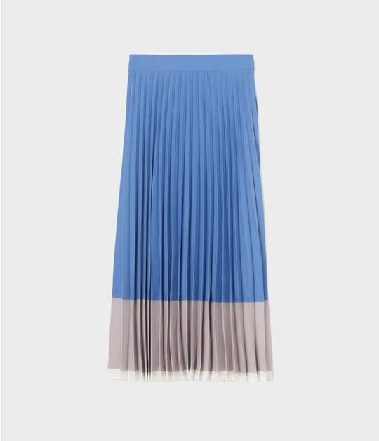 TRICOLOR PLEATED SKIRT