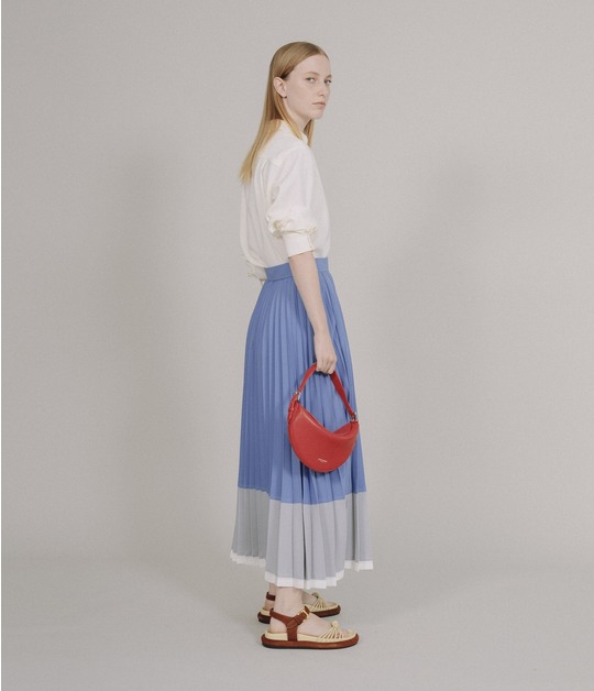 TRICOLOR PLEATED SKIRT 詳細画像