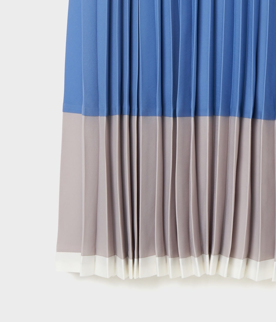 TRICOLOR PLEATED SKIRT 詳細画像 CORNFLOWER 5