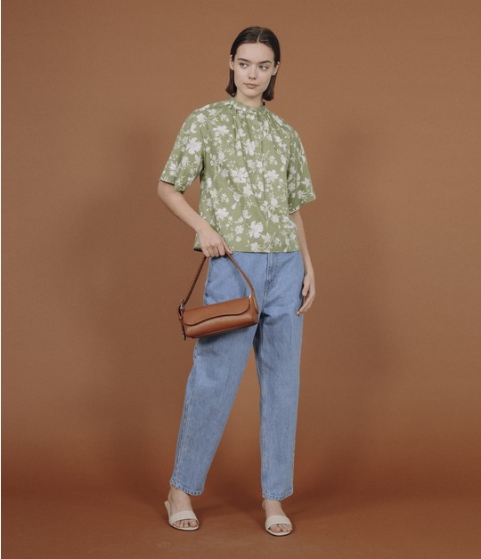 FLOWER DRAWING PRINT BLOUSE 詳細画像