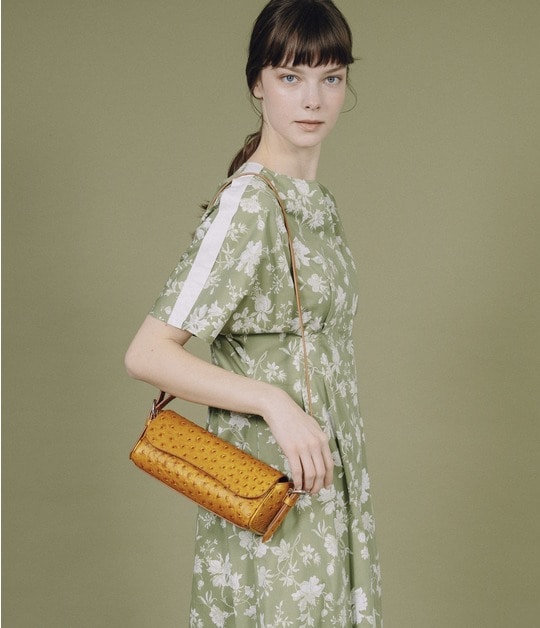 FLOWER DRAWING PRINT DRESS 詳細画像