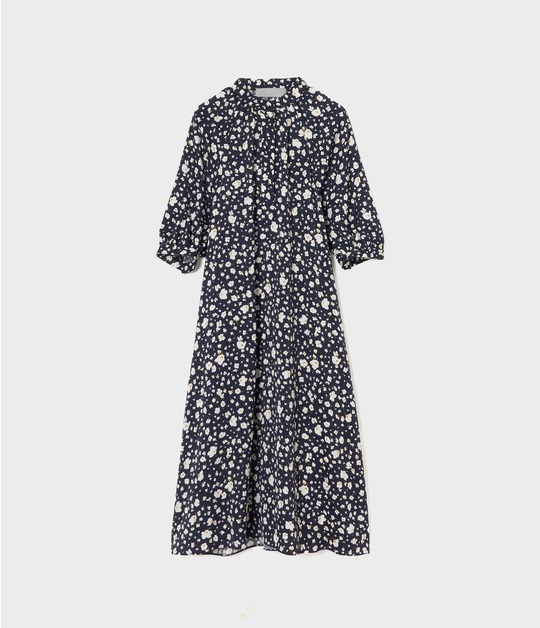 FLOWER PRINT RAGLAN DAY DRESS