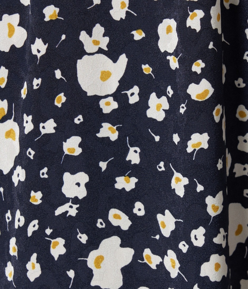 FLOWER PRINT RAGLAN DAY DRESS 詳細画像 NAVY 7