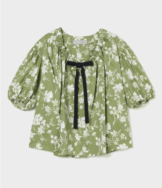 FLOWER DRAWING PRINT TOP 詳細画像