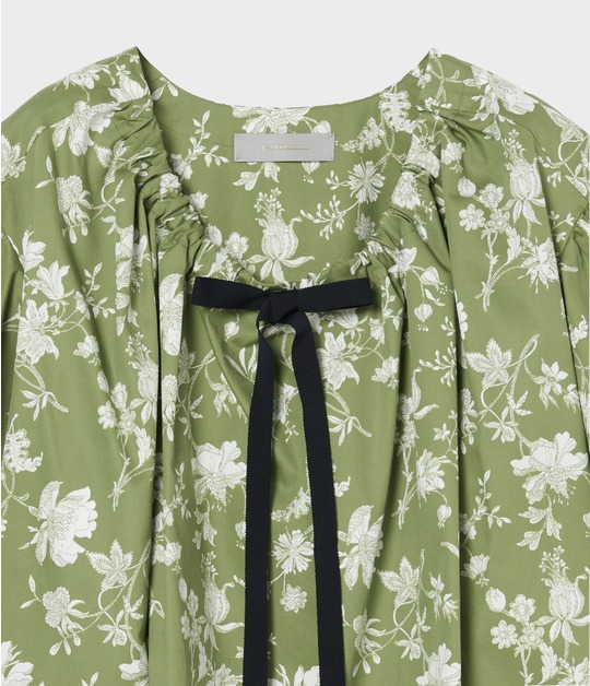 FLOWER DRAWING PRINT TOP 詳細画像