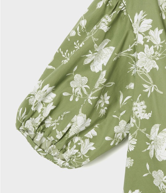 FLOWER DRAWING PRINT TOP 詳細画像