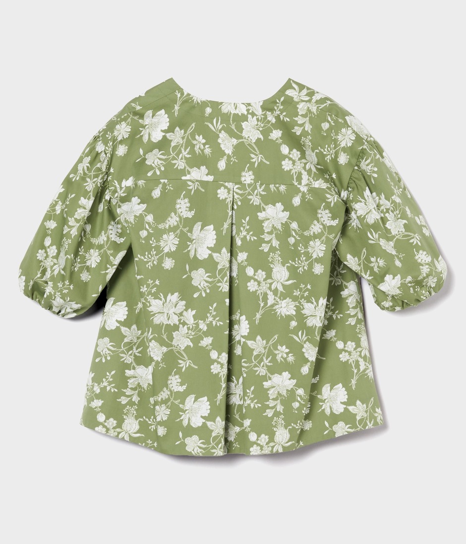 FLOWER DRAWING PRINT TOP 詳細画像 OLIVE 2