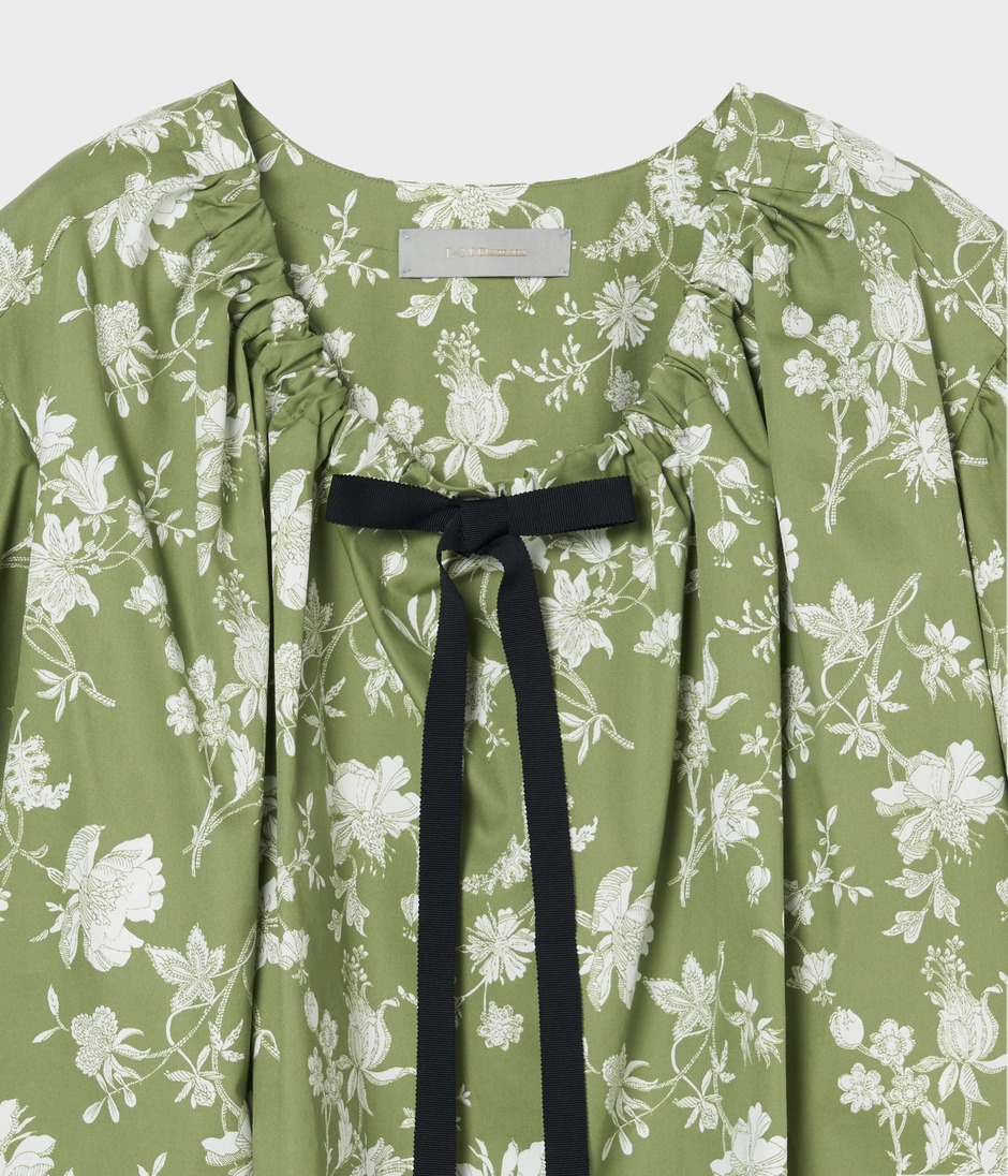 FLOWER DRAWING PRINT TOP 詳細画像 OLIVE 3