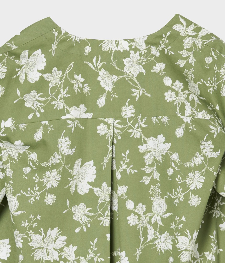 FLOWER DRAWING PRINT TOP 詳細画像 OLIVE 4