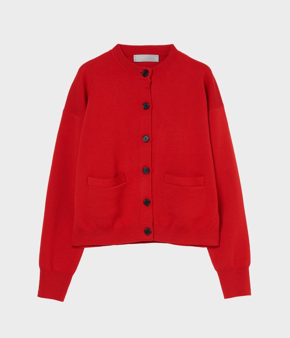 MILANO RIB CARDIGAN 詳細画像 RED 1