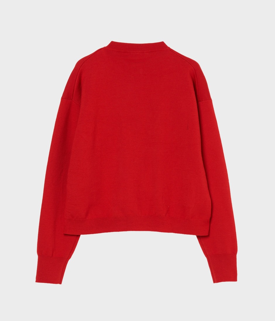 MILANO RIB CARDIGAN 詳細画像 RED 2