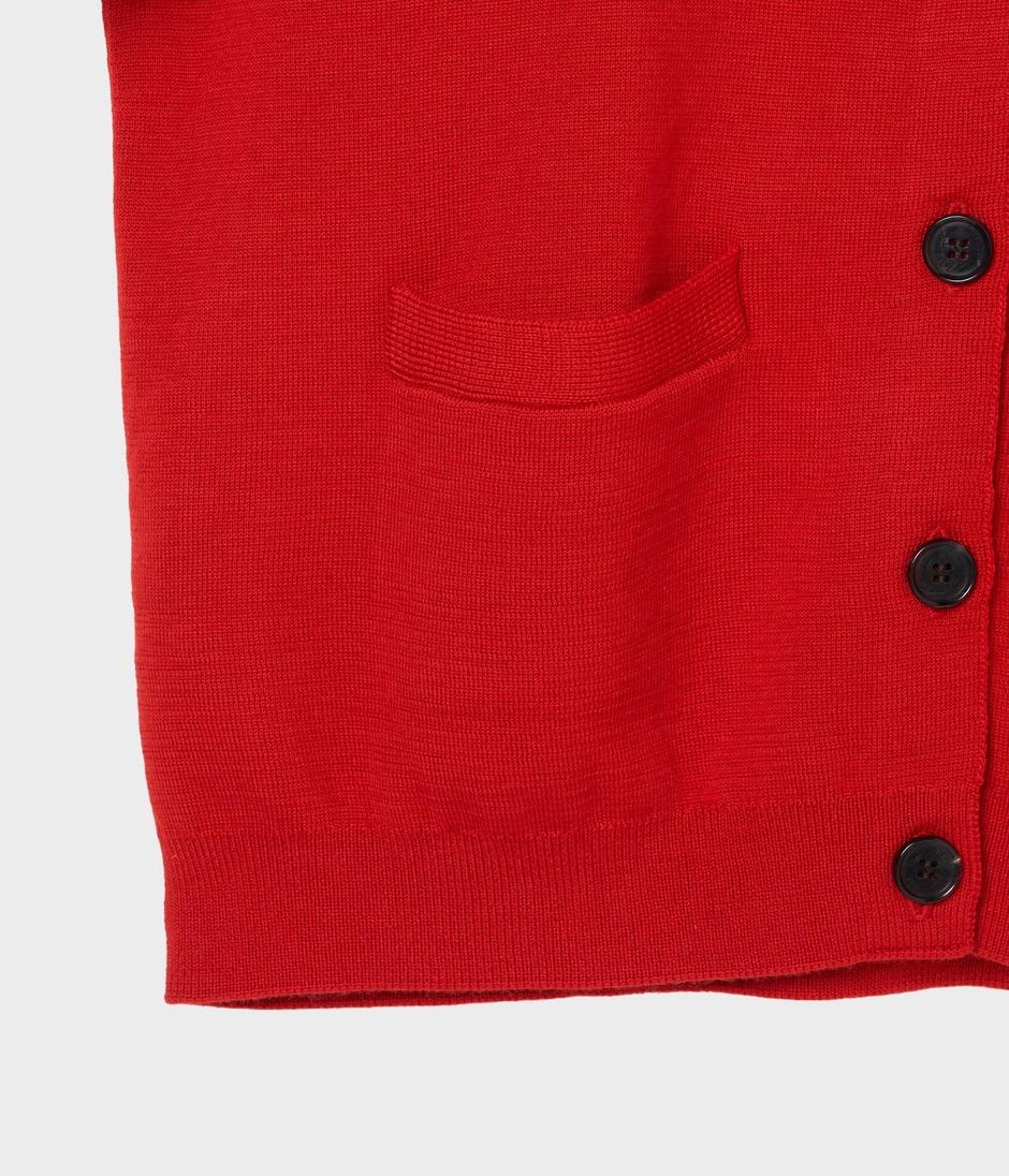MILANO RIB CARDIGAN 詳細画像 RED 5