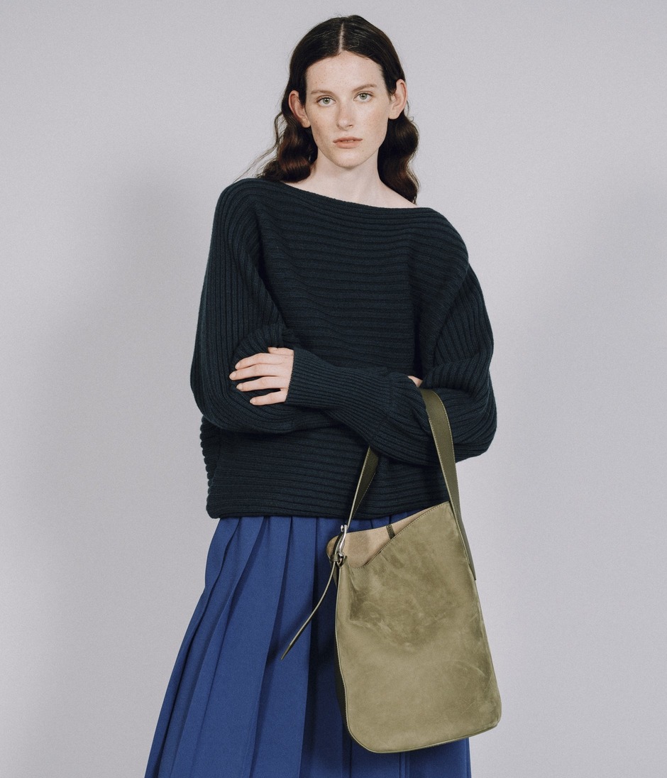 BORDER RIB TOP 詳細画像 DARK GREEN 8