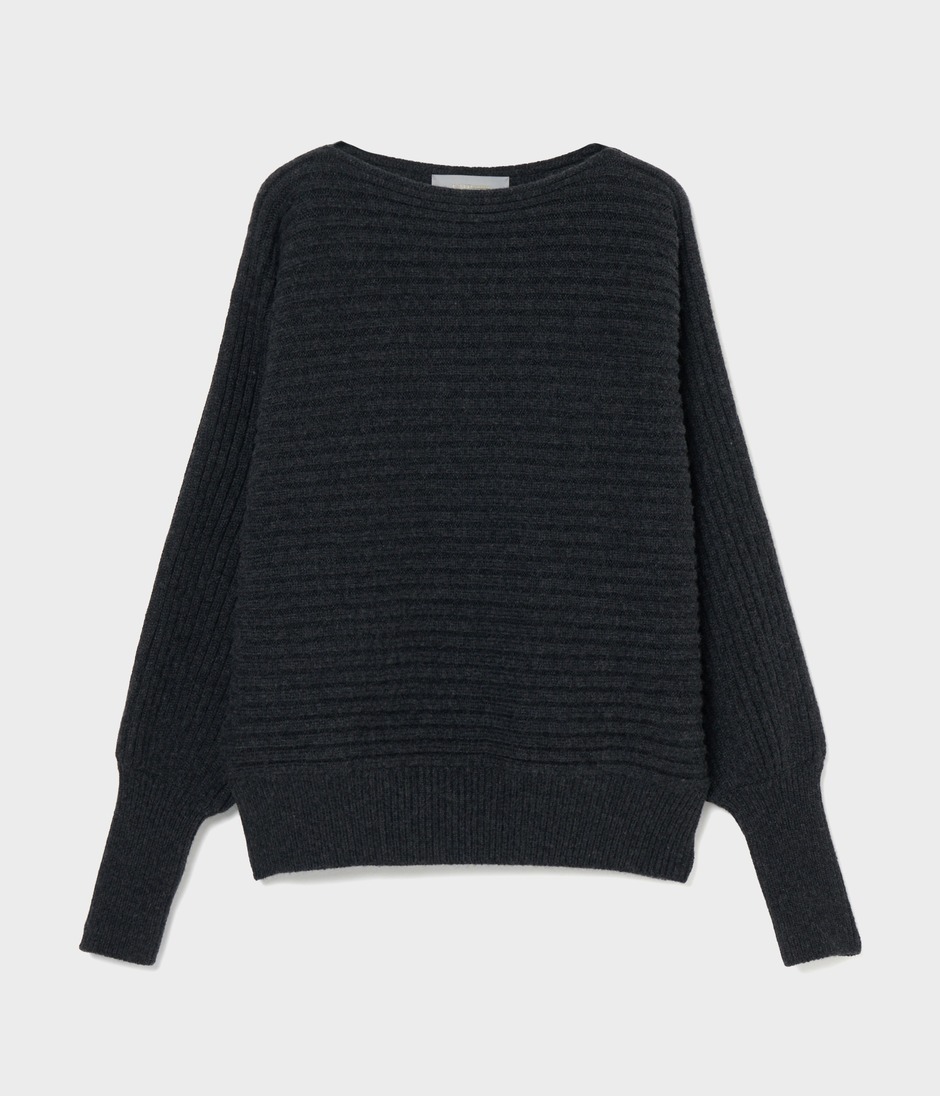 BORDER RIB TOP 詳細画像 CHARCOAL 1