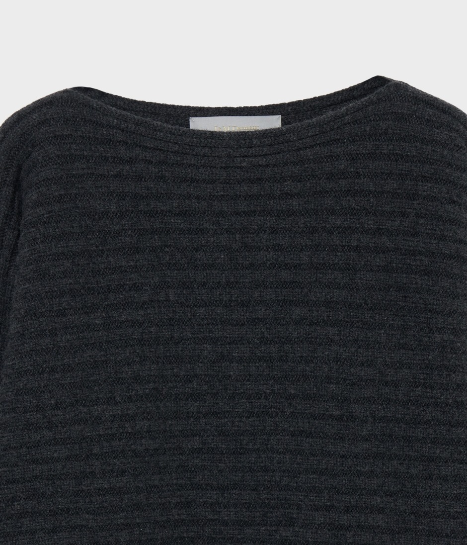 BORDER RIB TOP 詳細画像 CHARCOAL 3