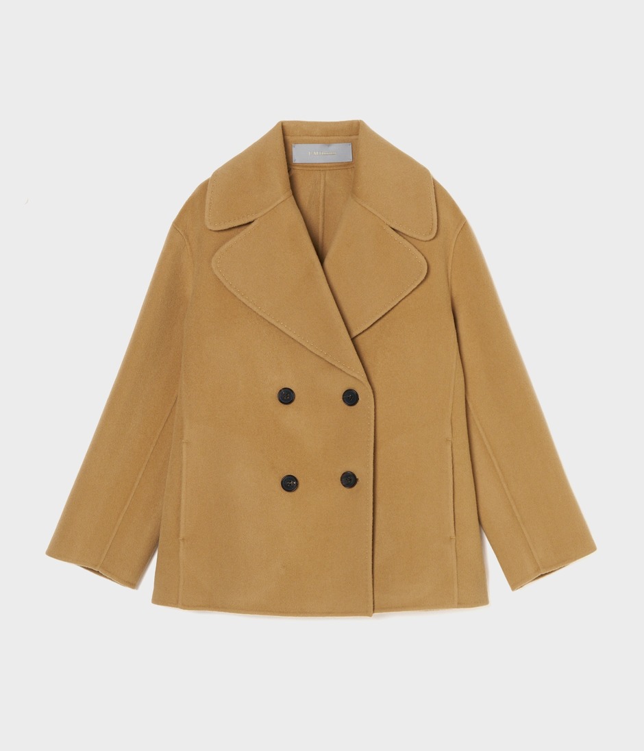 DOUBLE-FACED PEA COAT 詳細画像 HONEY 1