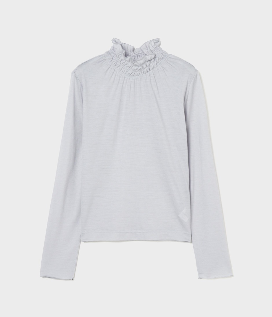 SHIRRING TURTLENECK 詳細画像 LIGHT GREY 1