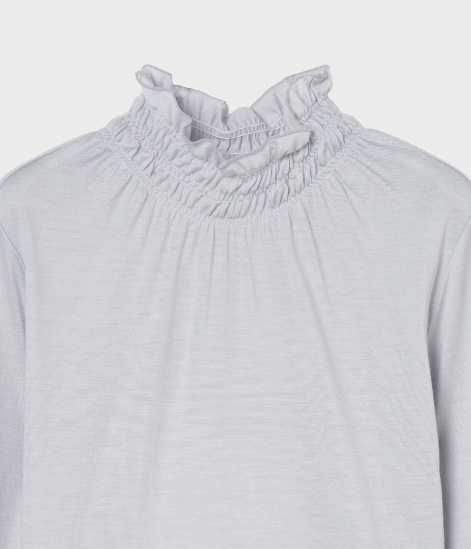 SHIRRING TURTLENECK 詳細画像 LIGHT GREY 3