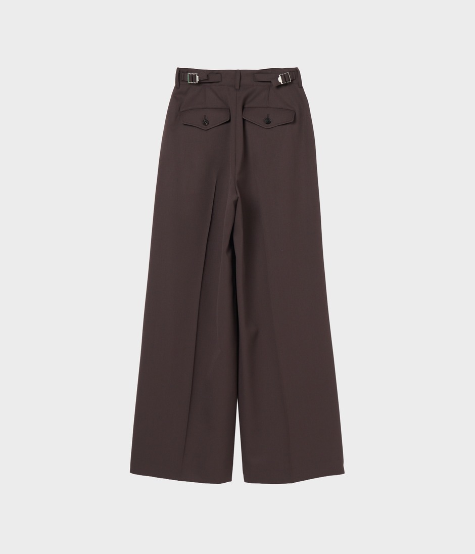 WIDE LEG TROUSERS 詳細画像 MARRON 2