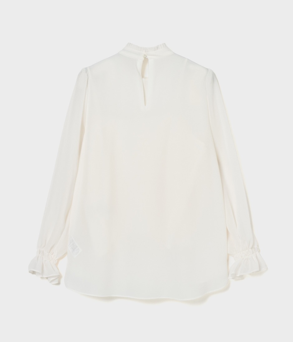 PLEATED COLLAR BLOUSE 詳細画像 OFF WHITE 2