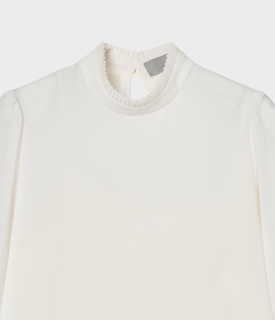 PLEATED COLLAR BLOUSE 詳細画像 OFF WHITE 3
