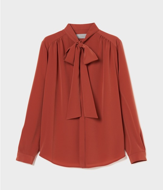 STAND COLLAR BLOUSE w BOW 詳細画像