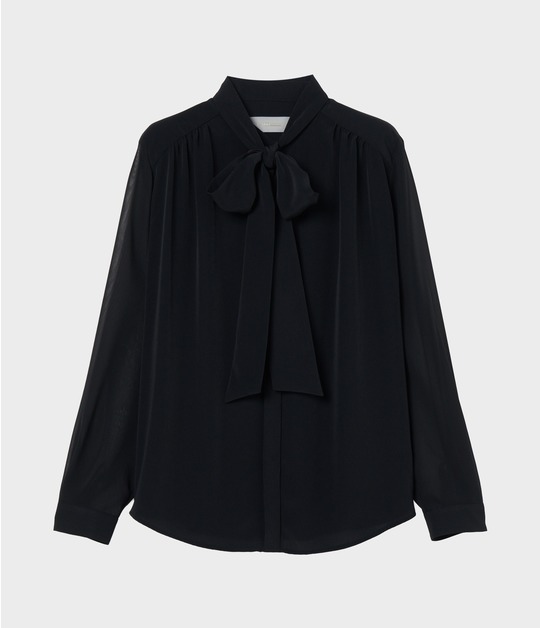 STAND COLLAR BLOUSE w BOW 詳細画像