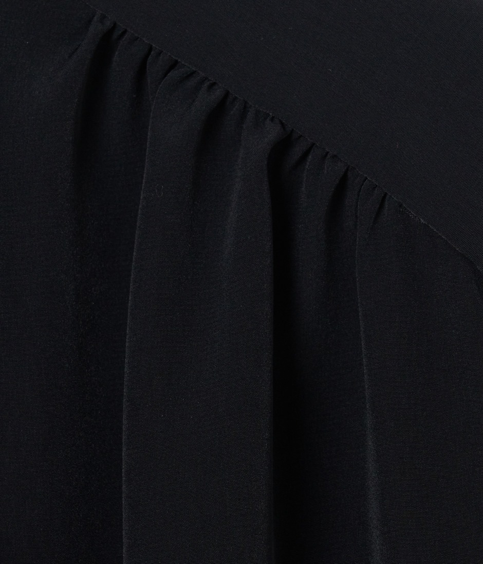 STAND COLLAR BLOUSE w BOW 詳細画像 BLACK 7