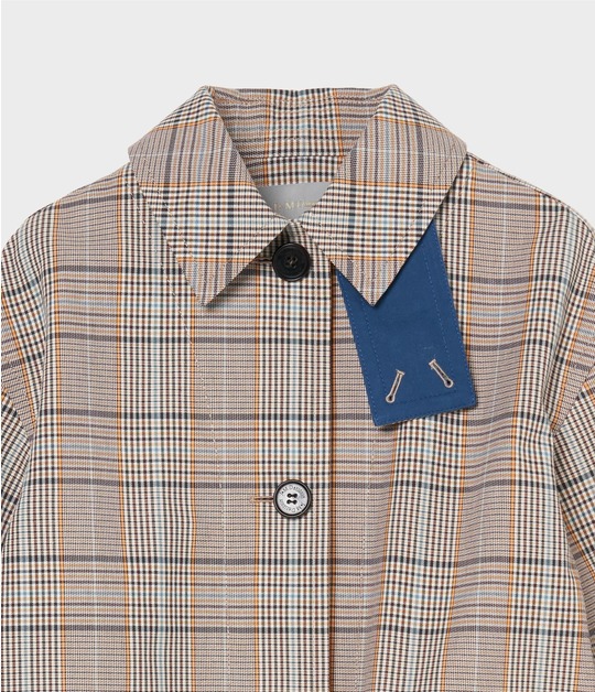 GLEN CHECK BONDING COAT 詳細画像