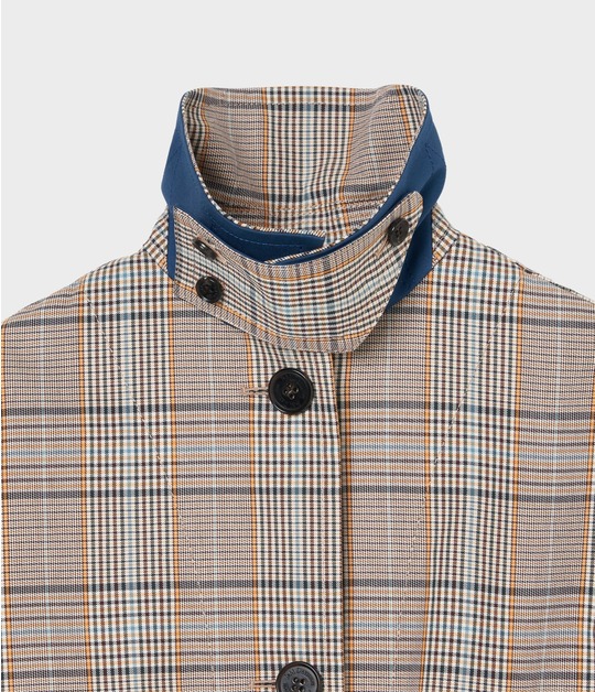 GLEN CHECK BONDING COAT 詳細画像