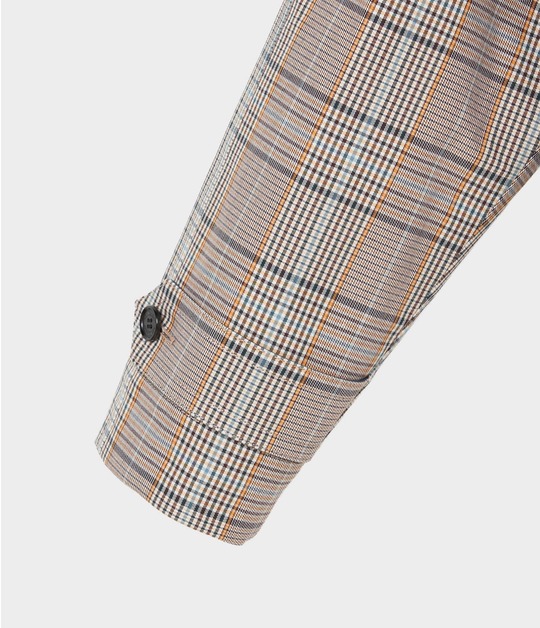 GLEN CHECK BONDING COAT 詳細画像