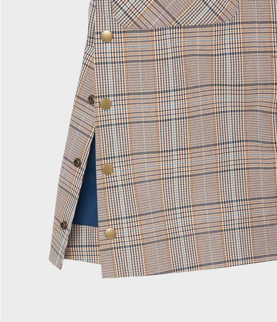 GLEN CHECK BONDING COAT 詳細画像