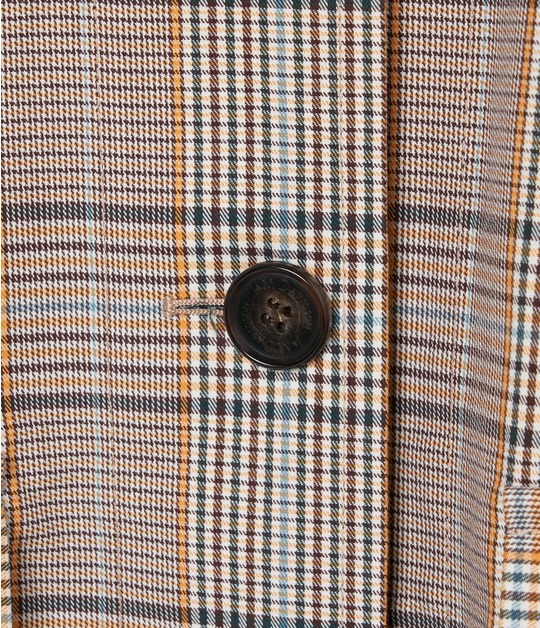 GLEN CHECK BONDING COAT 詳細画像