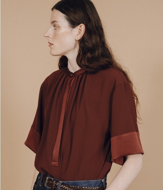 STAND COLLAR BLOUSE 詳細画像