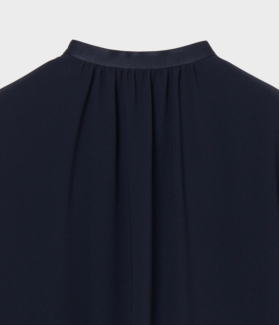 STAND COLLAR BLOUSE 詳細画像 NAVY 4