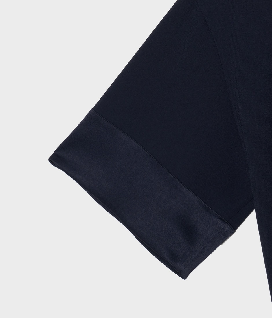 STAND COLLAR BLOUSE 詳細画像 NAVY 5