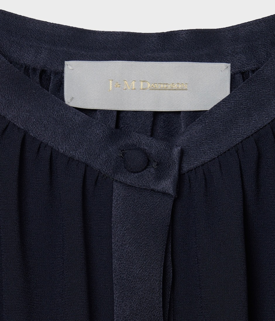STAND COLLAR BLOUSE 詳細画像 NAVY 7