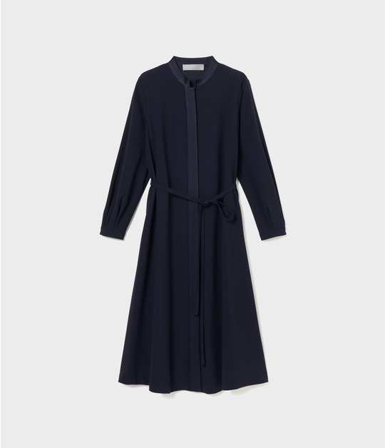 SATIN STAND COLLAR DRESS 詳細画像