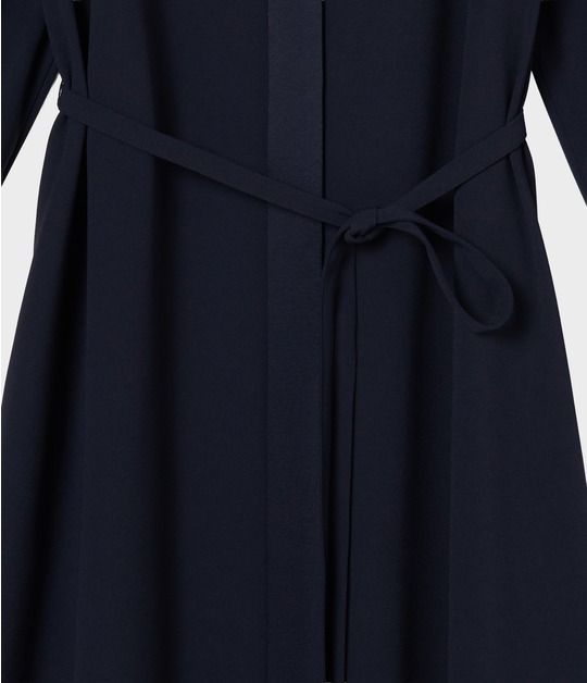 SATIN STAND COLLAR DRESS 詳細画像