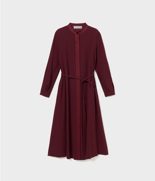 SATIN STAND COLLAR DRESS 詳細画像