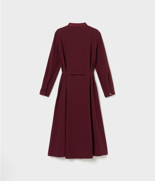 SATIN STAND COLLAR DRESS 詳細画像