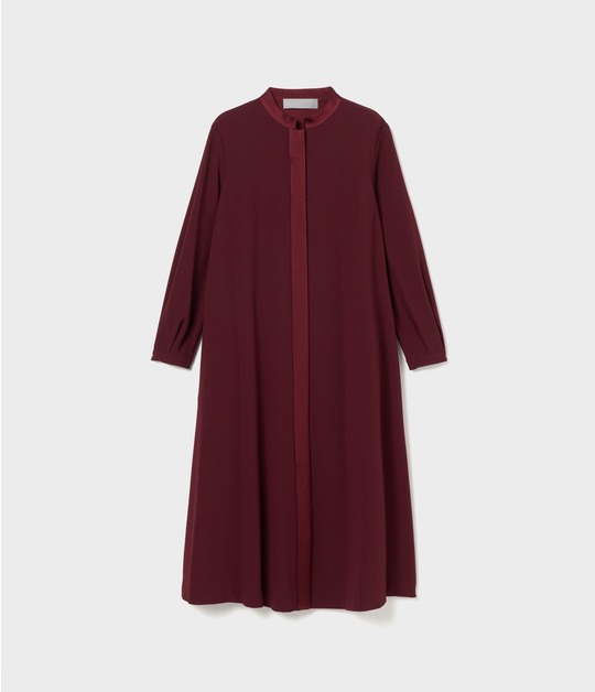 SATIN STAND COLLAR DRESS 詳細画像