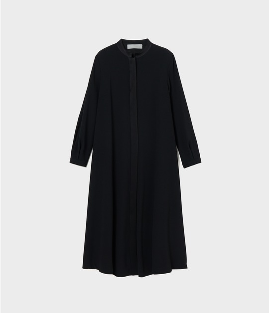 SATIN STAND COLLAR DRESS 詳細画像