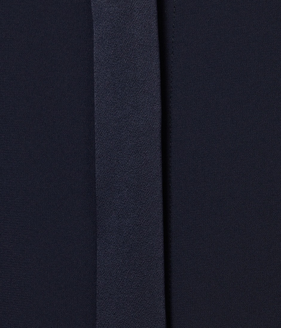 SATIN STAND COLLAR DRESS 詳細画像 NAVY 8