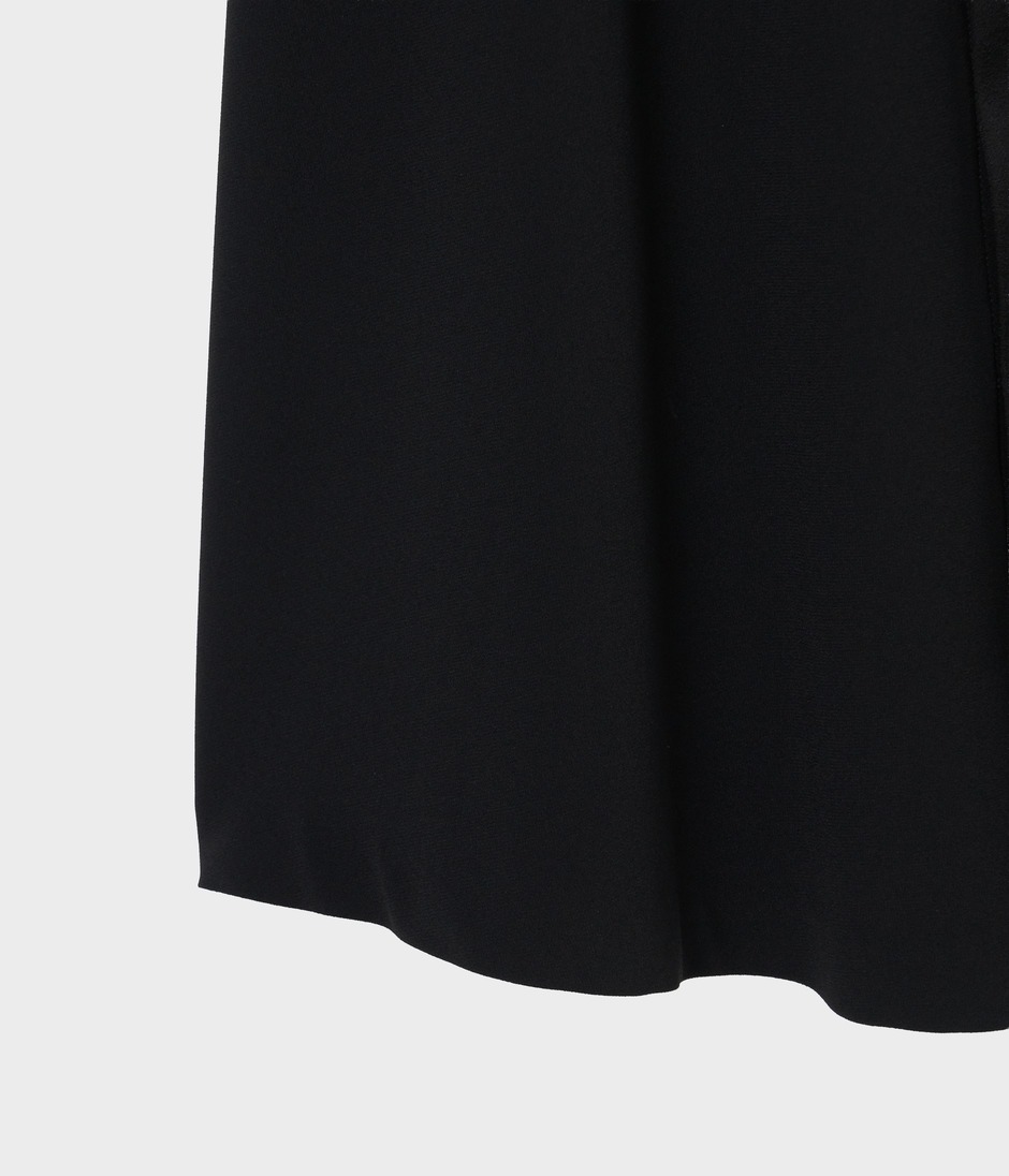 SATIN STAND COLLAR DRESS 詳細画像 BLACK 6