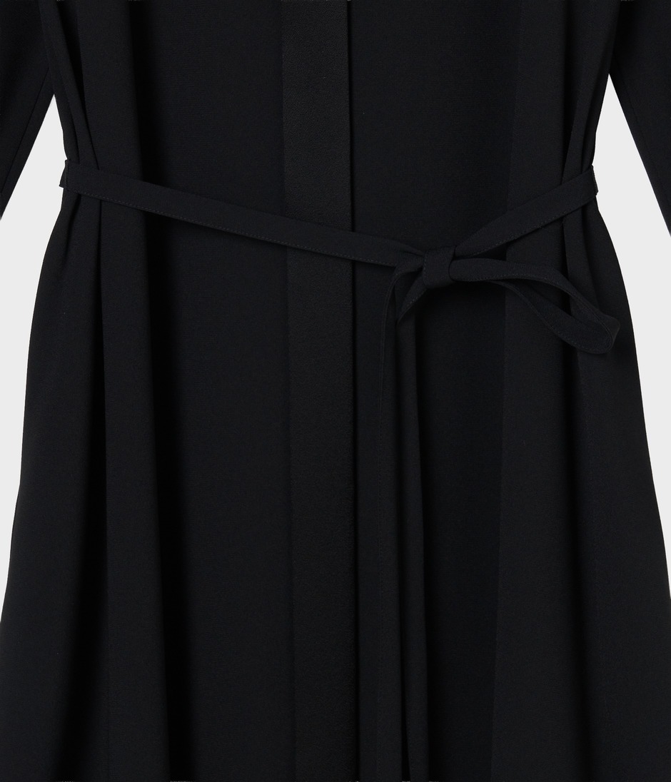 SATIN STAND COLLAR DRESS 詳細画像 BLACK 7