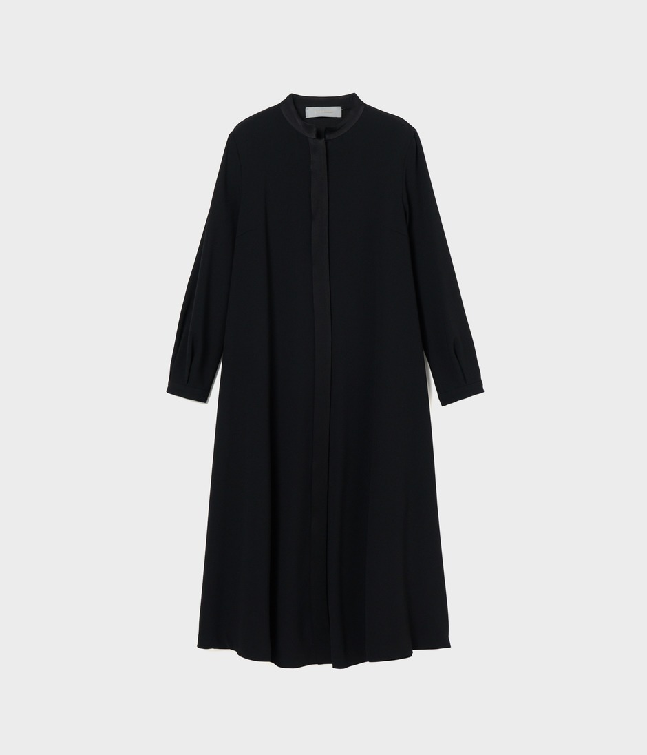 SATIN STAND COLLAR DRESS 詳細画像 BLACK 9