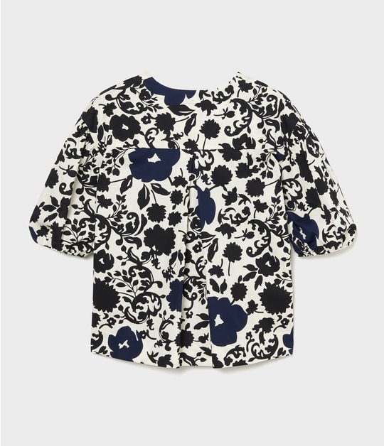 FLOWER SILHOUETTE PRINT TOP 詳細画像