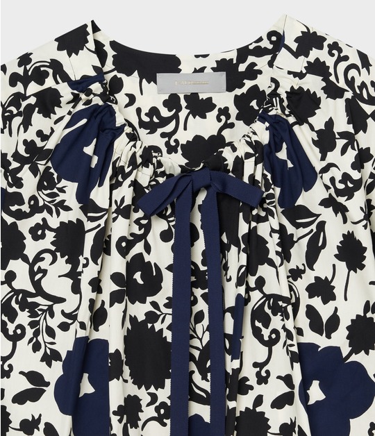 FLOWER SILHOUETTE PRINT TOP 詳細画像