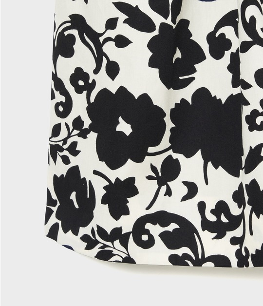FLOWER SILHOUETTE PRINT TOP 詳細画像